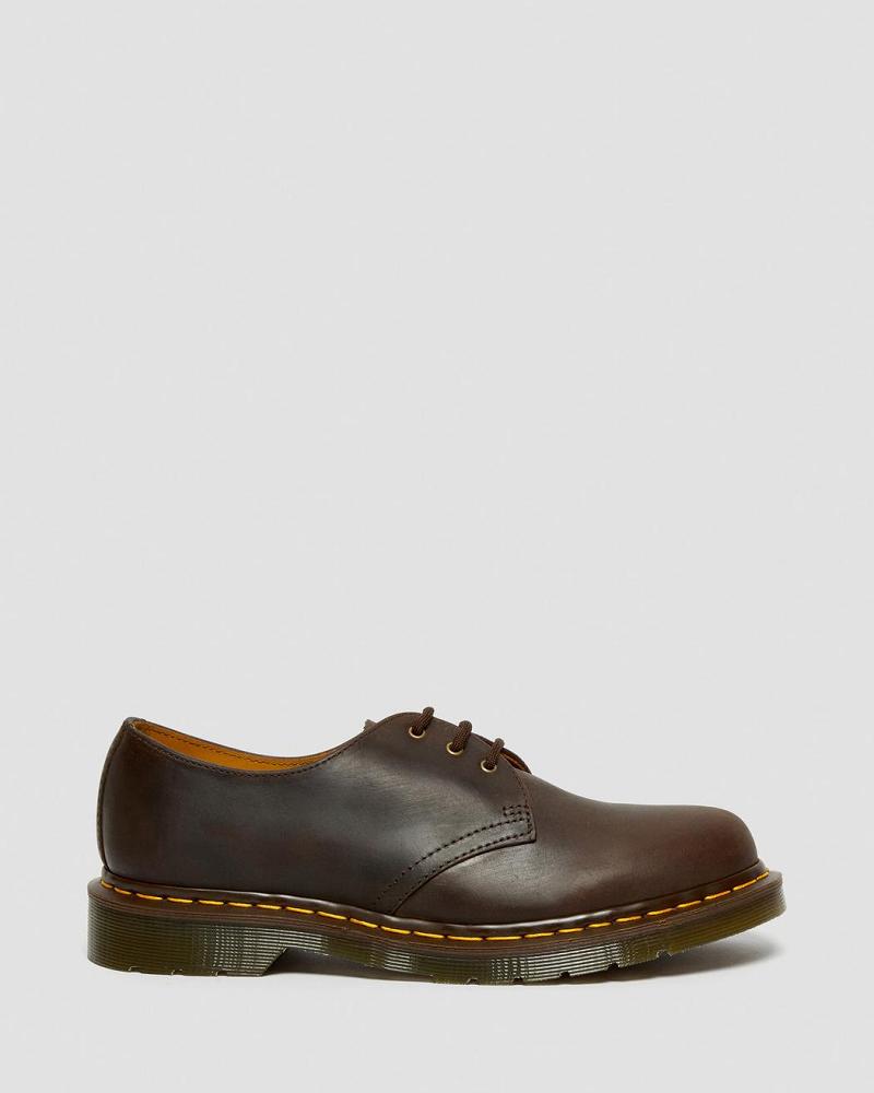 Zapatos Oxford Dr Martens 1461 Crazy Horse Cuero Mujer Marrom | MX 446OKI